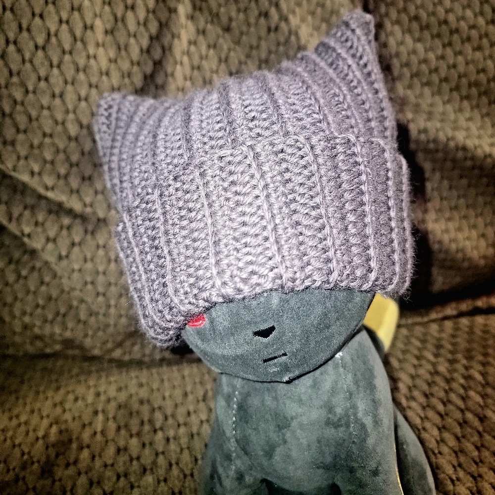 Handmade crochet cat hat